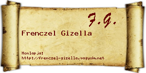 Frenczel Gizella névjegykártya